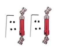 Gvvsjgdbis 2X Cvd d'arbre de Transmission Arrière en Métal pour 12428 12423 Pièces de Mise à Niveau d'un Camion sur pour Voiture sur Rc, Pièces Hop-Up, Rouge