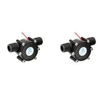 Gvvsjgdbis 2X Micro-Générateur Hydroélectrique 12V 10W DC Générateur de Débit D'Eau Générateur de Turbine Hydroélectrique Débit D'Eau Hydraulique Bricolage