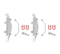 Gvvsjgdbis 2X Pare-Chocs en Métal pour C14 C24 C24-1 1/16 Voiture Télécommande Camion et Chenille Pièces de Mise à Niveau Accessoires, Argent