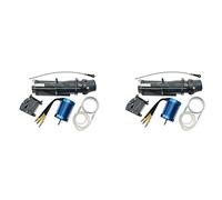 Gvvsjgdbis 2X Pompe à Jet d'eau avec Moteur sans Balais 3650 + Veste de Refroidissement par Eau pour Bateau à Réaction RC