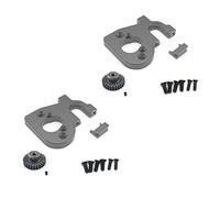 Gvvsjgdbis 2X Support de de Moteur de Voiture Télécommande avec Engrenage Moteur pour 144001 124019 124018 de Mise à Niveau de Pièces de Rechange Télécommande, Titane
