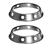 Gvvsjgdbis 2X Support de Support de Casserole de Wok Universel Support de Wok Anneau/Fond Rond Métallique Taille Universelle pour Poêles à Frire