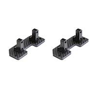 Gvvsjgdbis 2X Support Fixe Servo D'Essieu en Fibre de pour Axial SCX10 SCX10 II 90046 1/10 Pièces de Mise à Niveau de Voiture sur Télécommandées