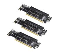 Gvvsjgdbis 3 x PCIE 4.0 Channel Splitter Extension Riser Card 8+4+4Hyper Ultra Quad VROC M.2 NVMe Port Extension Riser Card