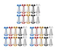Gvvsjgdbis 30 Pièces Plancher de Planche Réglable Ressort Ancre en Arête de Poisson Chevilles de Boucle Auvent Extérieur Pont Clous Fixes Crochets de de Camping