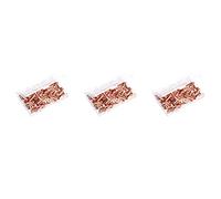 Gvvsjgdbis 300 Ensembles de Rivets en Cuivre et de Bavures Rondelles en Cuir Rivet de Cuivre Attache pour Colliers en Cuir Bricolage Fournitures D'Artisanat