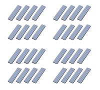 Gvvsjgdbis 32 Pièces Séries Patins de Meubles Rectangle Curseurs de Meubles 25mm x 100mm Meubles Auto-Adhésifs Coulissants Mobiles pour Protecteur de Sol