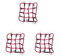 Gvvsjgdbis 3X Accessoires de Pièces de Voiture Télécommandée Filet Une Bagages élastique pour 1/12 MN D90 D99 MN99S, Rouge