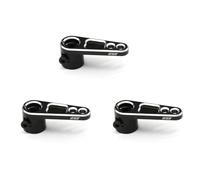 Gvvsjgdbis 3X Bras de Direction de Servo en Aluminium 25T CNC pour TRX4 Camion à Télécommandé, Noir