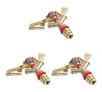 Gvvsjgdbis 3X Chaud Nouveau 1/2 Pouce Double Connecteur en Alliage de Zinc 360 Degres Tournent la Buse de Jet D'Arroseuse de Bras de Culbuteur Arroseur D'Irrigation de Jardin