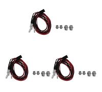 Gvvsjgdbis 3X Ensemble de 4 Lumières LED 2 Blanc 2 Rouge pour Voiture RC 1/4 1/8 Redcat Axial SCX10 D90