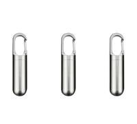 Gvvsjgdbis 3X Mini Boîte de Rangement Scellée pour Pilules Boîte de Rangement pour Contenants de Pilules Trousse de Premiers Soins de Voyage en Plein Air étanche en Acier Inoxydable (Petite)