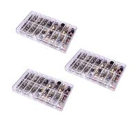 Gvvsjgdbis 3X Montre Couronne Montre Tête Pièces de Montre pour Pièces de Montre-Bracelet DôMe Tête Plate Montre Accessoires Kit