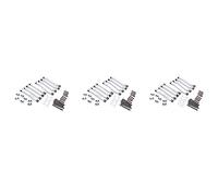 Gvvsjgdbis 3X Tiges de Traction de Châssis en Métal Suspension de Lien de Traînée pour MN D90 D91 D96 D99 D99S MN90 MN99S 1/12 Pièces de Mise à Niveau de Voiture RC, Argent