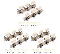 Gvvsjgdbis 3X Vintage Guitar Tuning Pegs Gold Plated Heads Tuning Keys Tuners Single Hole pour Classical Guitar 3L