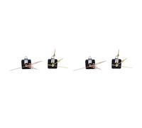 Gvvsjgdbis 4 Pièces Kit de Mécanisme de Mouvement D'Horloge Murale à Quartz Bricolage sans Tic- avec 5 Différentes Remplacement de Pièces de Réparation