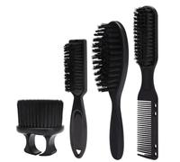 Gvvsjgdbis 4 Pinceaux de Rasage, Pinceaux de Rasage à Manche, Outil Professionnel de Luxe en Plastique pour Salon de Coiffure pour