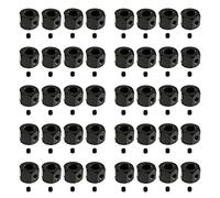 Gvvsjgdbis 40 Pièces Séries 5mm à 12mm Adaptateur Hexagonal de Moyeu de Roue de Combinateur en Métal pour D12 C14 C24 B14 B16 MN D90 D91 Pièces de Mise à Niveau de Voiture RC, Noir