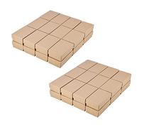 Gvvsjgdbis 48 Pièces BoîTe-Cadeau en Papier Kraft Petite BoîTe à en Papier Kraft à La Main en Carton Emballage BoîTe-Cadeau