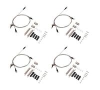 Gvvsjgdbis 4X Corde en Acier Modifiée par Partie de Voiture de Rc pour la Chenille -4 Trx4 Axiale de la Chenille 1/10 Scx10 D90 D110