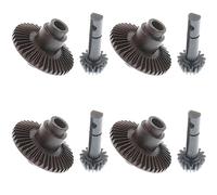 Gvvsjgdbis 4X Engrenage Conique Hélicoïdal Robuste 40T 15T pour 1/10 D90 Gelande II Yota Anneau D'Essieu et Pignon