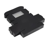 Gvvsjgdbis 50 PièCes SéRies Mini BoîTes en Papier Kraft avec FenêTre, BoîTe de Friandises pour Savon Fait Maison, Friandises de Boulangerie (Noir)
