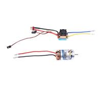 Gvvsjgdbis 550 Moteur brossé 23T & 480A Contrôleur de vitesse ESC brossé étanche avec 5V/3A BEC pour 1:10 RC Crawler Axial SCX10 TRX4