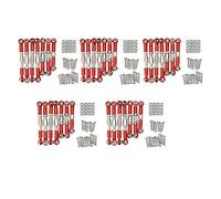 Gvvsjgdbis 5Ensemble pour 144001 1/14 RC Pièces de Rechange de Voiture Métal Liaison Servo Tige Tige de Direction Cravate Tige Ensemble de Tiges, Rouge