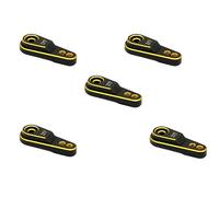 Gvvsjgdbis 5X Corne de Bras Servo de Lien de Direction en Alliage D'Aluminium Dur 25T M3 pour 1/10 RC Chenille TRX4 Pièces de Mise Une Niveau en Métal, Or
