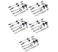 Gvvsjgdbis 5X Kit de Coupe de Direction D'Engrenage D'Essieu de Pont D'Engrenage en Acier pour MN D90 D91 MN99 MN99S 1/12 Pièces de Rechange de Voiture RC, F + R