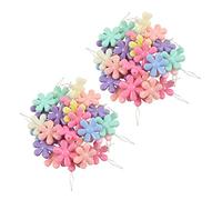 Gvvsjgdbis 60 Pcs Couleur Aléatoire en Plastique + Métal Fleur Tête Boucle DIY Aiguille Enfile-Point Insertion Main Machine à Coudre Outil