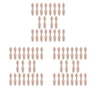 Gvvsjgdbis 60 Pièces SéRies 7.6X1.8 cm HêTre Non Peint Non Bois Artisanat Broches Balustre pour Restaurant Décor RéParation Décoration