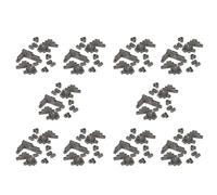 Gvvsjgdbis 600 Paquets de Parpaings 1/12 échelle Mini Briques Béton Miniature Briques Minuscules Aménagement Paysager Maison de Poupée Accessoires