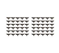 Gvvsjgdbis 60Pièces Séries Boîte à Antique Pieds Jambe Bois Cas Coin Protecteur Décoratif Meubles Jambes pour DIY Coffre Cadeau Boîte Boîte en Bois