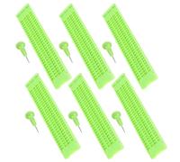 Gvvsjgdbis 6X Tableau D'écriture Braille 4 Lignes 28 Cellules avec Stylet Ardoise Braille Pratique Portable pour Les Fournitures d'apprentissage Aveugles