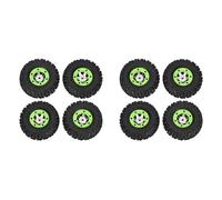 Gvvsjgdbis 8 Pièces Gauche et Droite Pneus Roue Kit de Pneu pour 12428 12423 12427 1/12 TéLécommandé Voiture Pièces de Rechange Remplacer Accessoires
