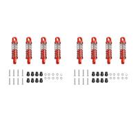 Gvvsjgdbis 8 Pièces Séries Amortisseur en Alliage Amortisseur Type Rempli D' pour Télécommande Hobby Modèle de Voiture 1/28 K969 K989 P929 Drift, Rouge
