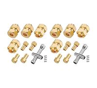 Gvvsjgdbis 8 Pièces Séries en Laiton Prolongé 7mm Moyeux de Roue Hexagonale Combinateur 4mm élargi pour AXIAL SCX24 90081 1/24 Pièces de Mise à Niveau de Voiture Télécommande sur