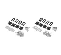 Gvvsjgdbis 8 Pièces Séries Remorque Boucle de Remorquage Boucle Crochet Manille pour 1/10 RC Rock Crawler Axial SCX10 TRX4 D110 Télécommandée Voiture Camion