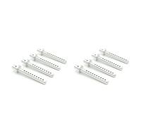 Gvvsjgdbis 8 Pièces Support de Corps de Colonne de Coque de Voiture en Métal Télécommandée pour 1/10 Voiture sur Axial SCX10 SCX10 II D90, Argent