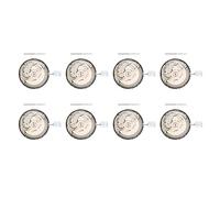 Gvvsjgdbis 8 x NH35 Mouvement Jour Date Set Haute Précision Automatique Montre Mécanique Poignet avec Mouvement Tige en Acier