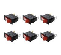 Gvvsjgdbis AC 16A/250V 20A/125V lumière rouge illuminée on off SPST interrupteur à bascule bateau X 30 pièces