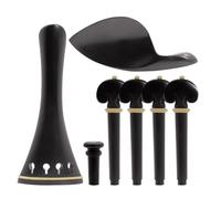 Gvvsjgdbis Accessoires pour violon 4/4 - Ensemble de quatre pièces de cordier, menton, queue, instrument à cordes