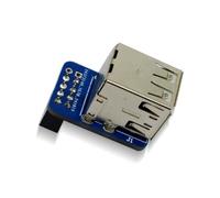 Gvvsjgdbis Adaptateur 9 broches USB vers USB 2.0 Carte mère 9 broches vers 2 ports USB 2.0 9 broches vers rallonge femelle A