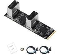 Gvvsjgdbis Adaptateur M.2 vers carte PCI Express 3.0 M2 vers Multiplicateur 8 ports 3 6 Gbps Contrôleurs B+M Clé facile à installer