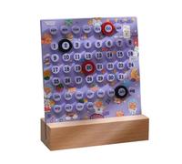 Gvvsjgdbis Anneau de Bricolage Calendrier de Bureau Fait à la Main, Calendrier PerpéTuel de Mode Anneau de Bricolage RéUtilisable, Calendrier de Bureau D'Anneau de Bricolage, B
