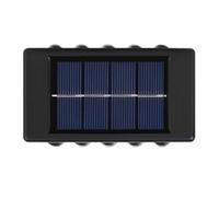 Gvvsjgdbis Applique murale d'extérieur solaire étanche pour décoration de jardin - Lumière vers le haut et vers le bas - Lampe solaire