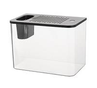 Gvvsjgdbis Aquarium de Bureau Transparent pour Aquarium de Tortues, Petits Aquariums Décoratifs pour Poissons Noirs