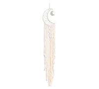 Gvvsjgdbis Attrape-rêves, attrape-rêves lune avec lumière - Décoration murale de chambre à coucher, attrape-rêves, décoration de chambre pour adolescents