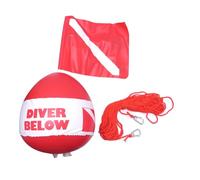 Gvvsjgdbis Balle flottante de plongée avec drapeau et corde en PVC pour la natation et la plongée